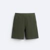 Zara - Textured Bermuda Shorts