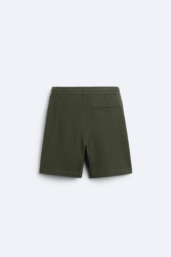 Zara - Textured Bermuda Shorts