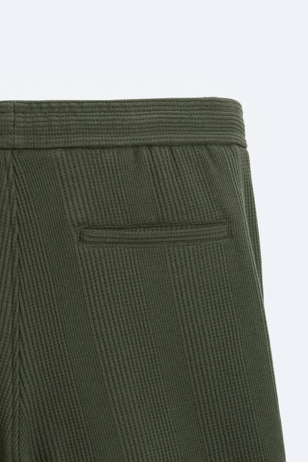 Zara - Textured Bermuda Shorts