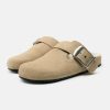 Zara - Split Suede Faux Fur Clogs