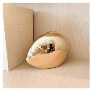 Women's Acrylic Goose Egg Shaped Purse