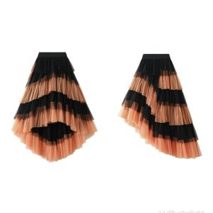 5827783812355048762 Women Irregular Hem Puff Skirt