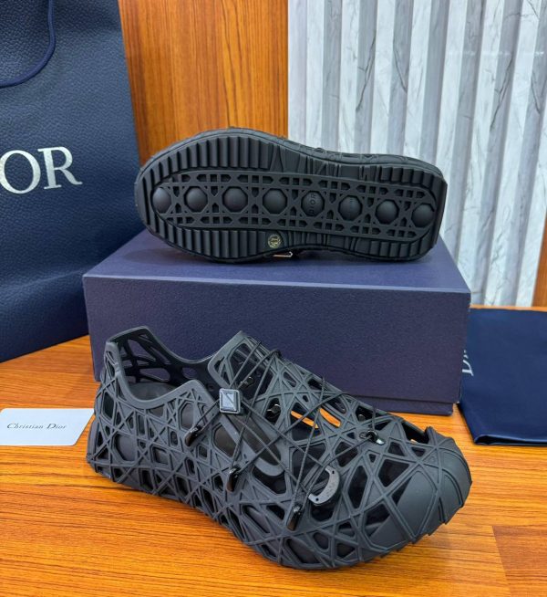 photo_5776399124273414267_y Christian Dior - Men's Dior Warp Khaki Cosmo Rubber With Warped Cannage Motif Sandals.