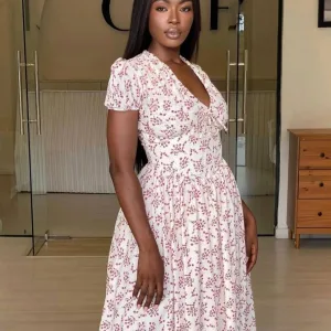Floral Print Maxi Dress