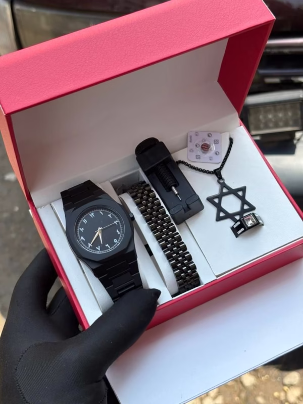 Elegant Black Watch Gift Set