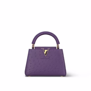 Luxe Ostrich Leather Handbag