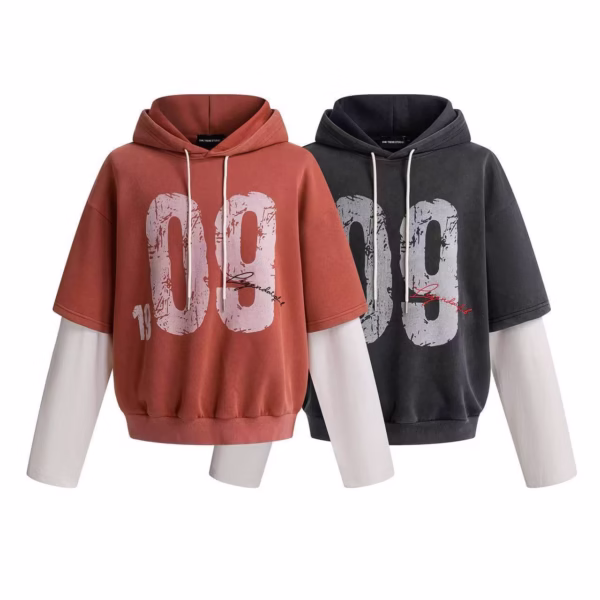 Dual-Tone "09" Hoodie