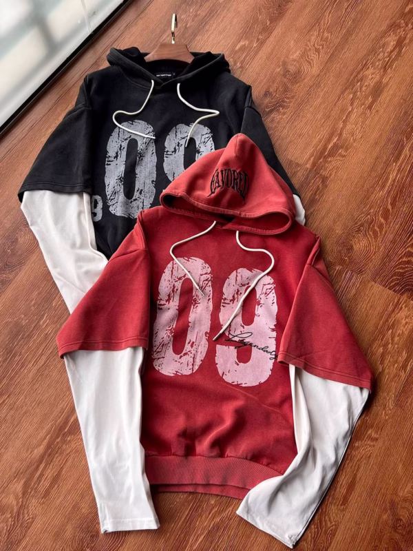 Dual-Tone "09" Hoodie