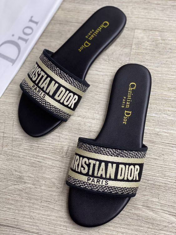 Paris Luxe Monogram Slides