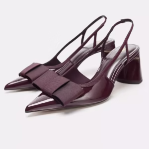 Luxury Bow Slingback Heels