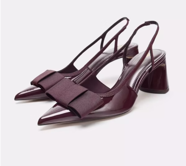 Luxury Bow Slingback Heels