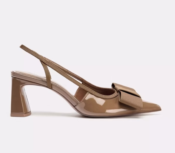 Luxury Bow Slingback Heels