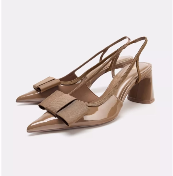 Luxury Bow Slingback Heels