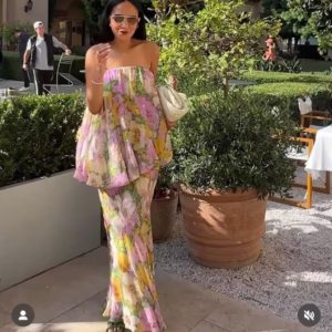 Zr Floral Cocktail Maxi Dress