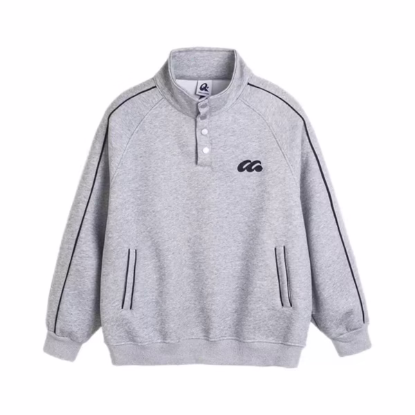 IMG_20251115_102220_776 450 GSM Button-Up High Collar Sweatshirt