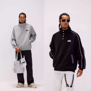 IMG_20251115_102220_802 450 GSM Button-Up High Collar Sweatshirt