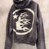 HELLSTAR Oversized Vintage Hoodie with Shorts