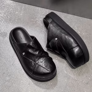 Chunky Granola Leather Mules