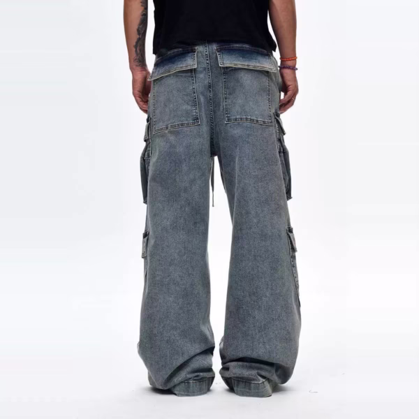 -5917791852843175087_121 RICK OWENS CARGOBELA CARGO DENIM PANTS