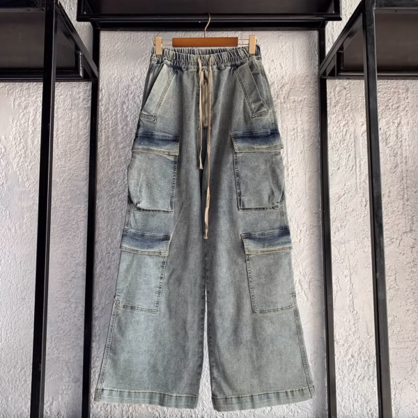 -5917791852843175088_121 RICK OWENS CARGOBELA CARGO DENIM PANTS