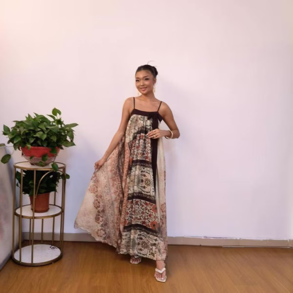 Luxury Two-Tone Dress