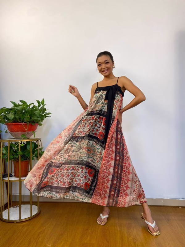 Luxury Two-Tone Dress