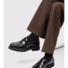 Classic Black Nappa Leather Loafers