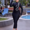 Glam Rhinestone Bodycon Bandage Dress