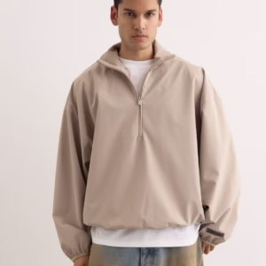 IMG_20251212_142928_291 ESSENTIALS SPORT NYLON HALF-ZIP JET JACKET — TIMBER EDITION