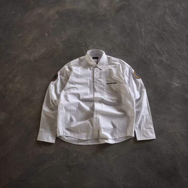 IMG_20251216_190808_710 BALENCIAGA CLASSIC WHITE BUTTON-DOWN SHIRT