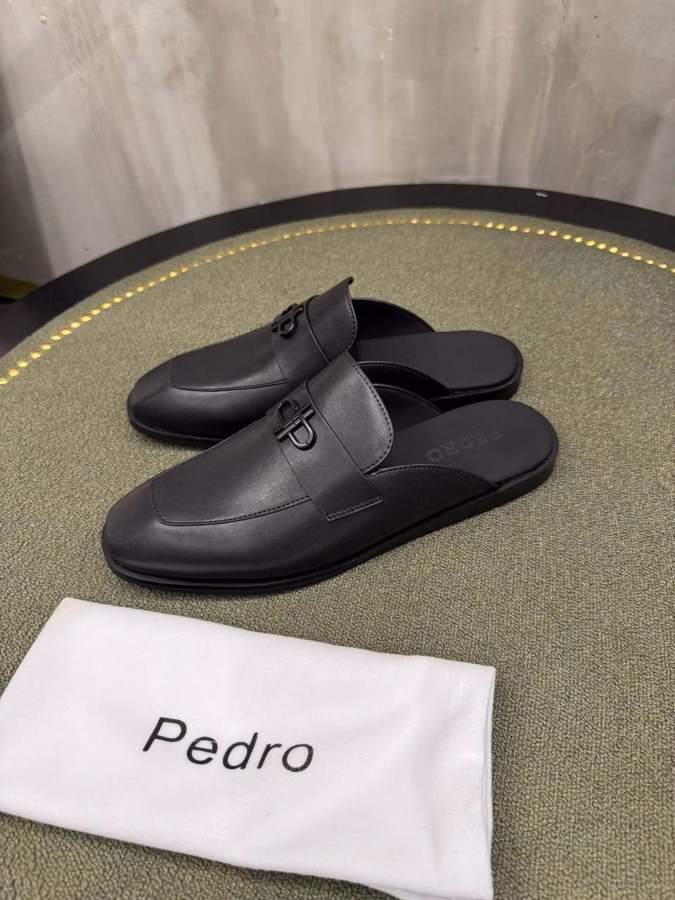 Signature Leather Mule Loafers