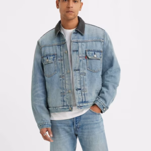 SS25 Stüssy x Levi Strauss & Co. Riveted Embossed Trucker Jacket