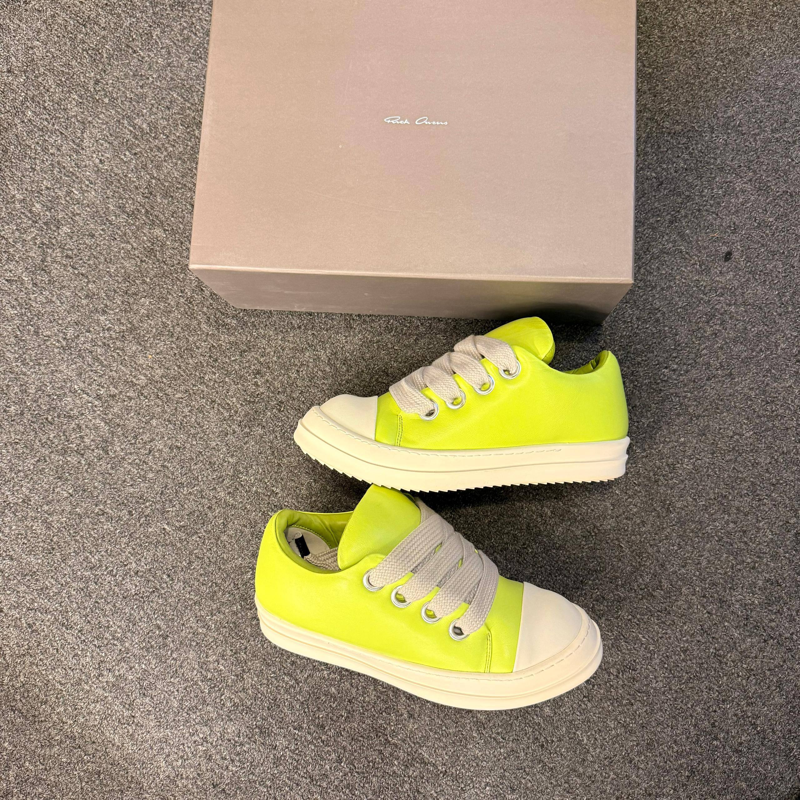 Rick Owens Jumbo Laced Low “Green Milk”