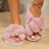 0dfa88ff-7763-4d61-91d8-a86933a7a7ab Plush Cloud Cross-Strap Slippers