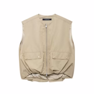Zara Quilted Cargo Vest