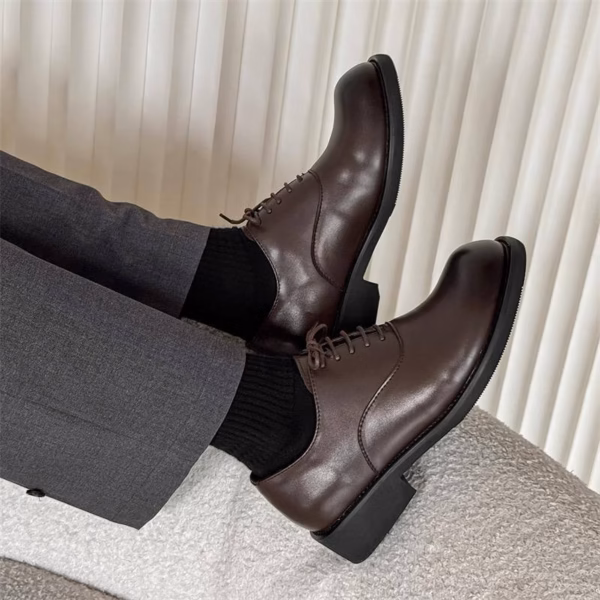 Runway Leather Oxford Dress Shoes – Classic Brown