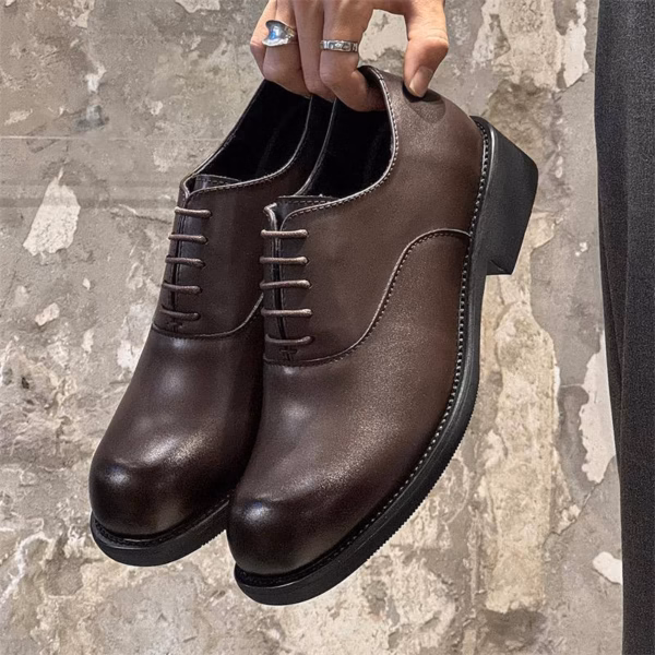 Runway Leather Oxford Dress Shoes – Classic Brown