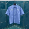 Louis Vuitton Striped Cotton Poplin Short-Sleeved Shirt