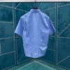 Louis Vuitton Striped Cotton Poplin Short-Sleeved Shirt