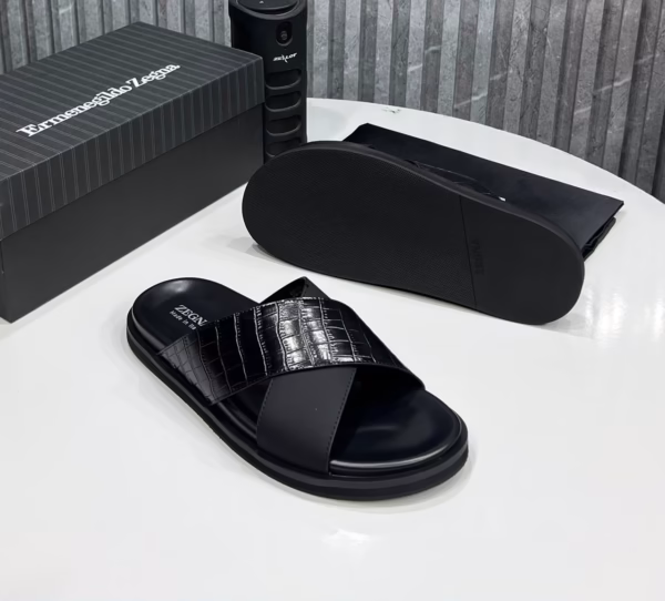 Cross-Strap Luxury Slides