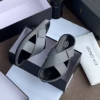 Cross-Strap Slide Sandals