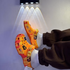 Orange Camo Charm Clogs