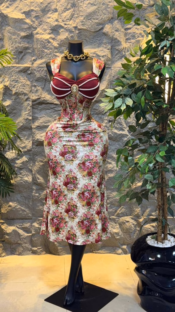 IMG_2886 Floral Detailed Pearl Dress