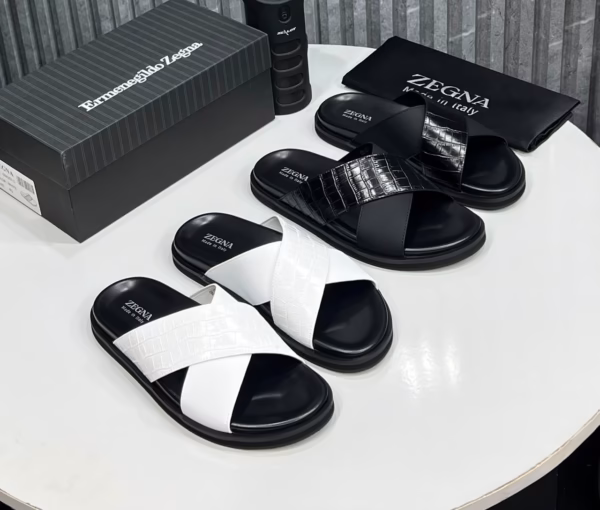 Cross-Strap Luxury Slides