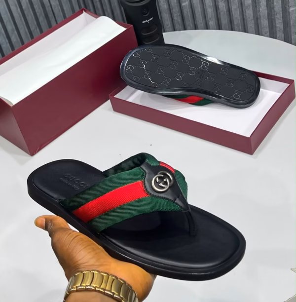 Signature Stripe Toe-Post Sandal